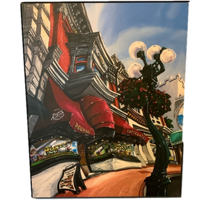 Abstract Rogers chocolates print, victoria, bc